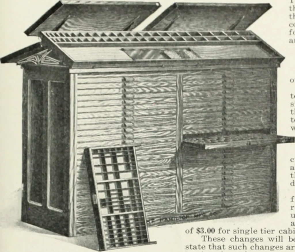 An illustration from American specimen book of type styles : complete catalogue of printing machinery and printing supplies, 1912, 1912, leaf 1268