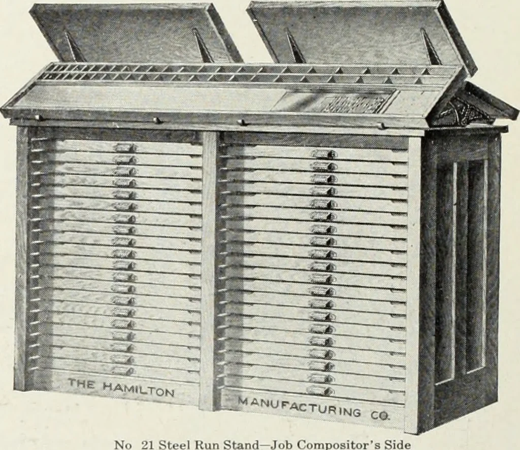 An illustration from American specimen book of type styles : complete catalogue of printing machinery and printing supplies, 1912, 1912, leaf 1271