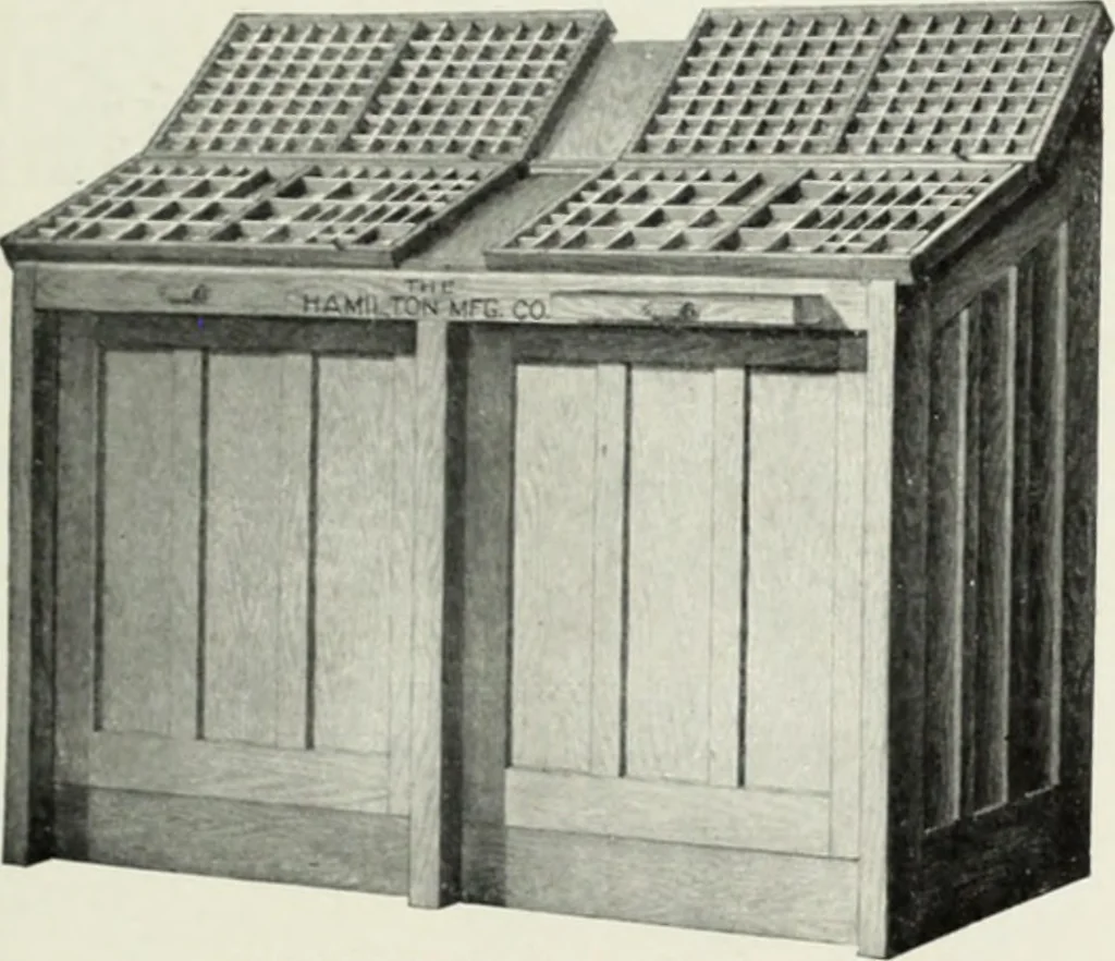 An illustration from American specimen book of type styles : complete catalogue of printing machinery and printing supplies, 1912, 1912, leaf 1272