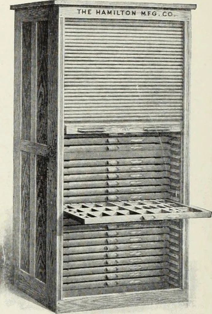 An illustration from American specimen book of type styles : complete catalogue of printing machinery and printing supplies, 1912, 1912, leaf 1275