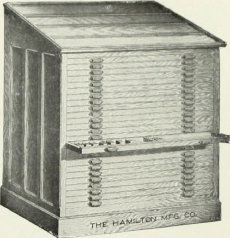 An illustration from American specimen book of type styles : complete catalogue of printing machinery and printing supplies, 1912, 1912, leaf 1276