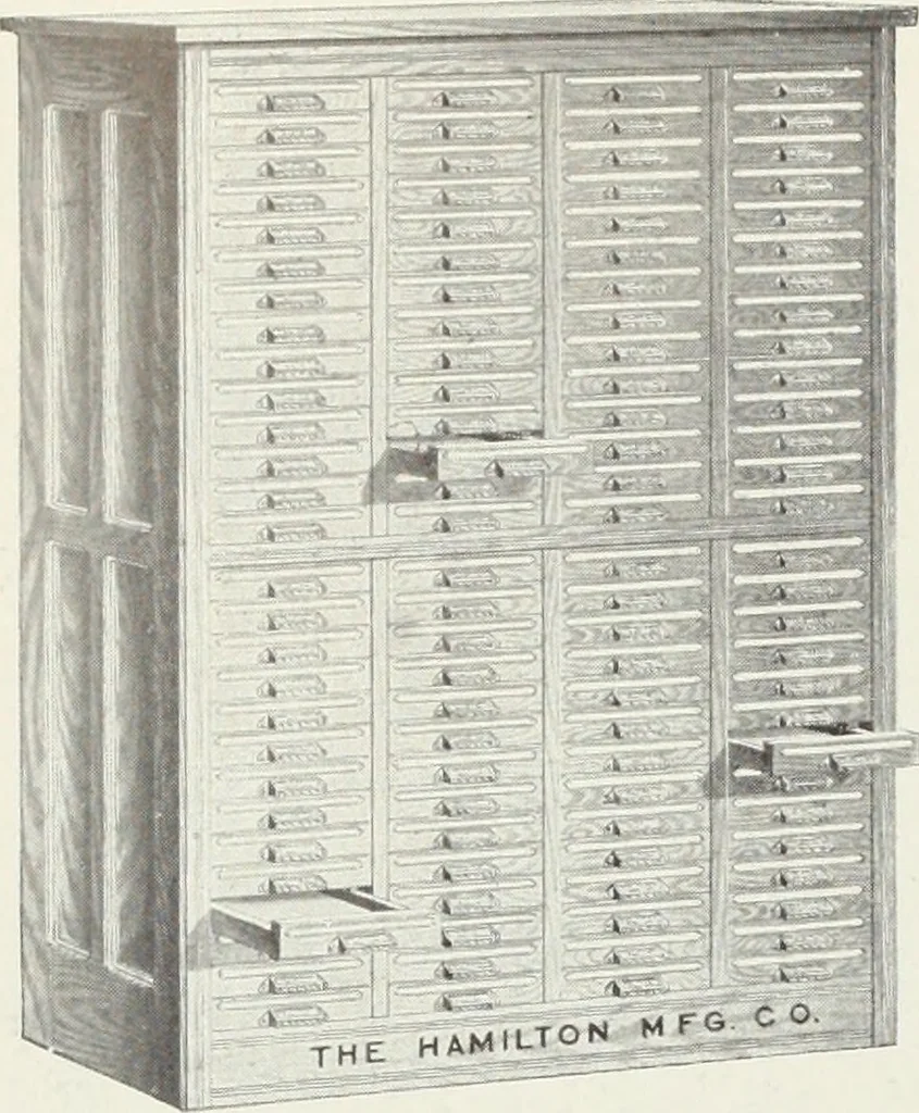 An illustration from American specimen book of type styles : complete catalogue of printing machinery and printing supplies, 1912, 1912, leaf 1281