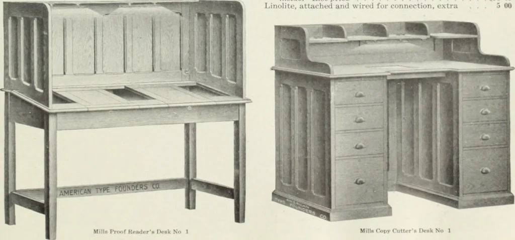 An illustration from American specimen book of type styles : complete catalogue of printing machinery and printing supplies, 1912, 1912, leaf 1282