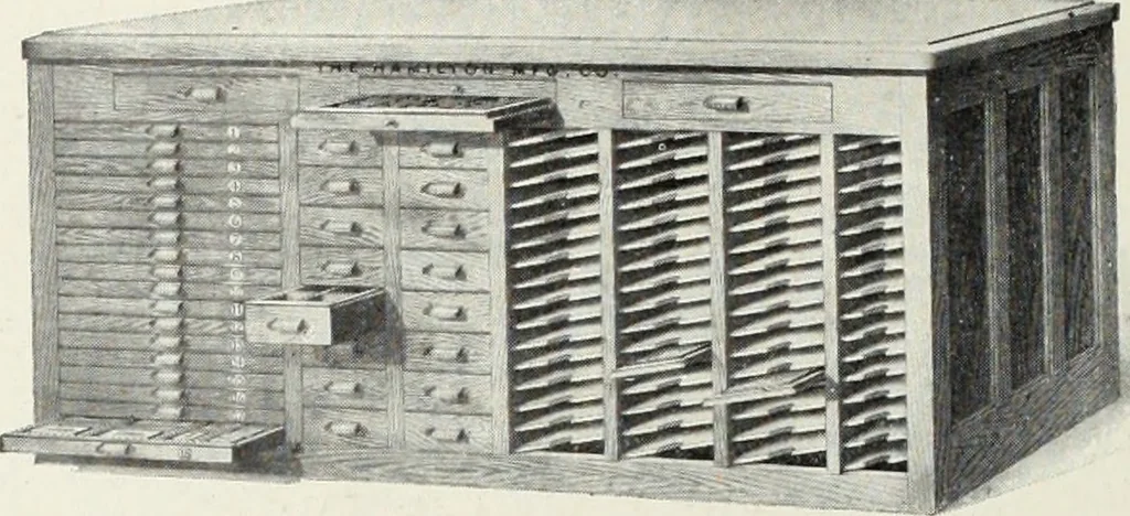 An illustration from American specimen book of type styles : complete catalogue of printing machinery and printing supplies, 1912, 1912, leaf 1283