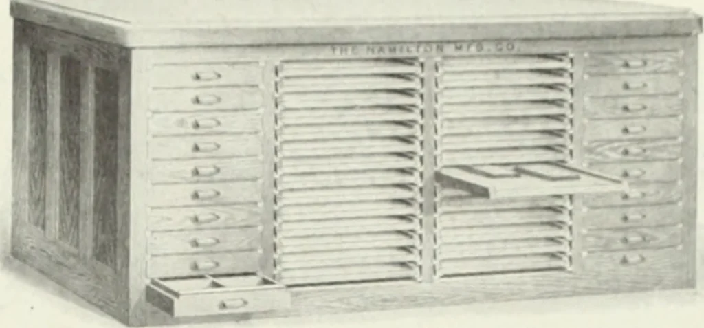An illustration from American specimen book of type styles : complete catalogue of printing machinery and printing supplies, 1912, 1912, leaf 1286