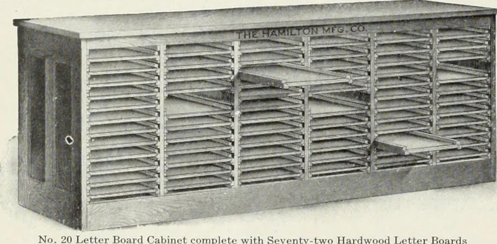 An illustration from American specimen book of type styles : complete catalogue of printing machinery and printing supplies, 1912, 1912, leaf 1291