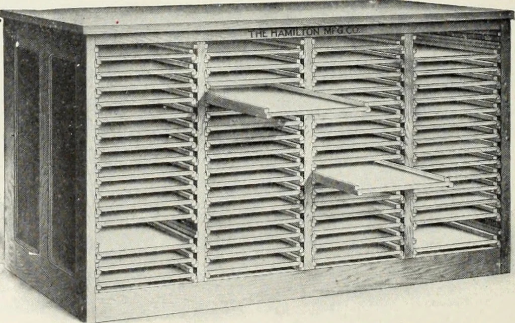 An illustration from American specimen book of type styles : complete catalogue of printing machinery and printing supplies, 1912, 1912, leaf 1291