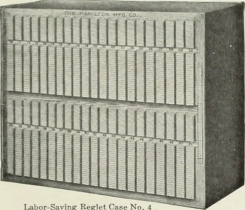 An illustration from American specimen book of type styles : complete catalogue of printing machinery and printing supplies, 1912, 1912, leaf 1294