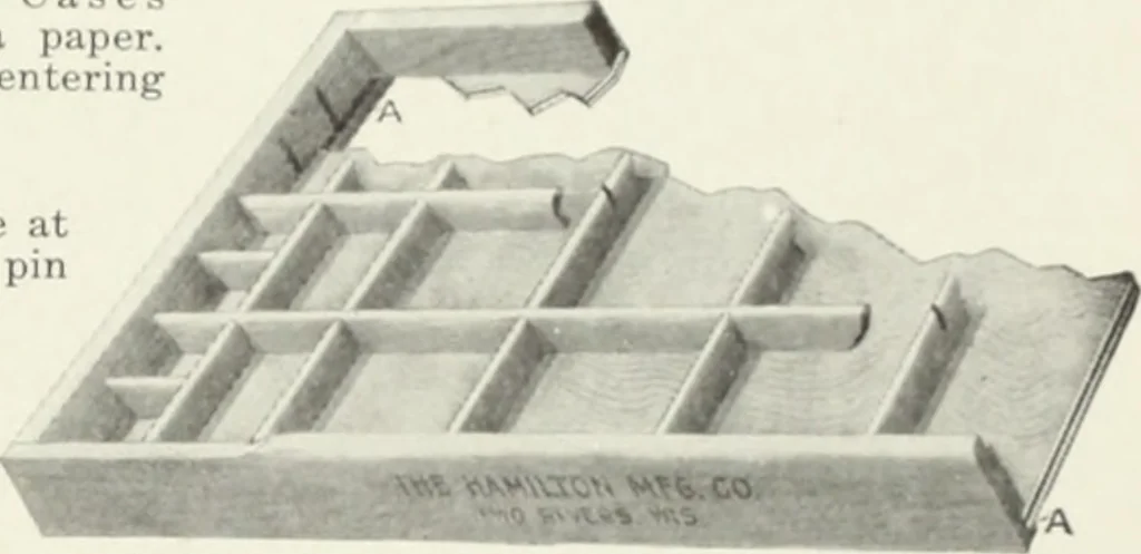 An illustration from American specimen book of type styles : complete catalogue of printing machinery and printing supplies, 1912, 1912, leaf 1300