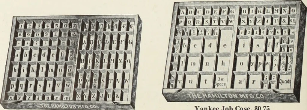 An illustration from American specimen book of type styles : complete catalogue of printing machinery and printing supplies, 1912, 1912, leaf 1305