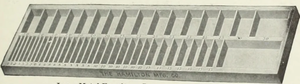 An illustration from American specimen book of type styles : complete catalogue of printing machinery and printing supplies, 1912, 1912, leaf 1306
