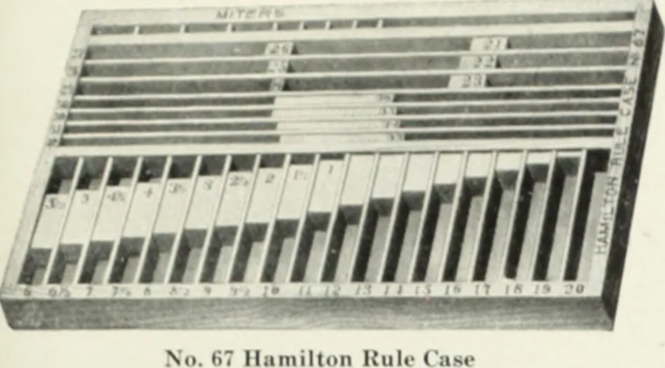 An illustration from American specimen book of type styles : complete catalogue of printing machinery and printing supplies, 1912, 1912, leaf 1310