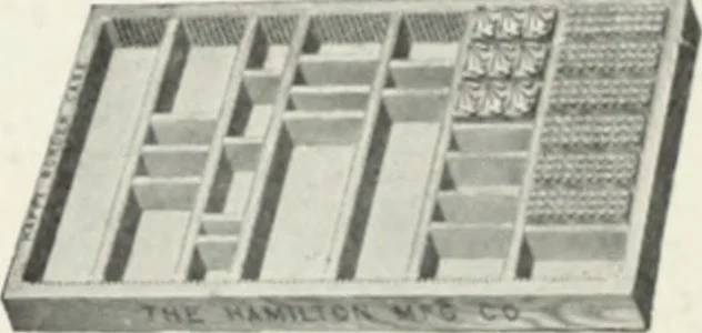 An illustration from American specimen book of type styles : complete catalogue of printing machinery and printing supplies, 1912, 1912, leaf 1310