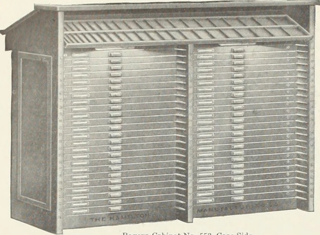 An illustration from American specimen book of type styles : complete catalogue of printing machinery and printing supplies, 1912, 1912, leaf 1315