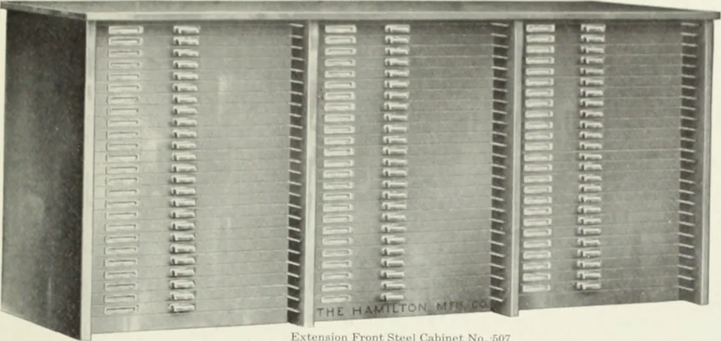 An illustration from American specimen book of type styles : complete catalogue of printing machinery and printing supplies, 1912, 1912, leaf 1316