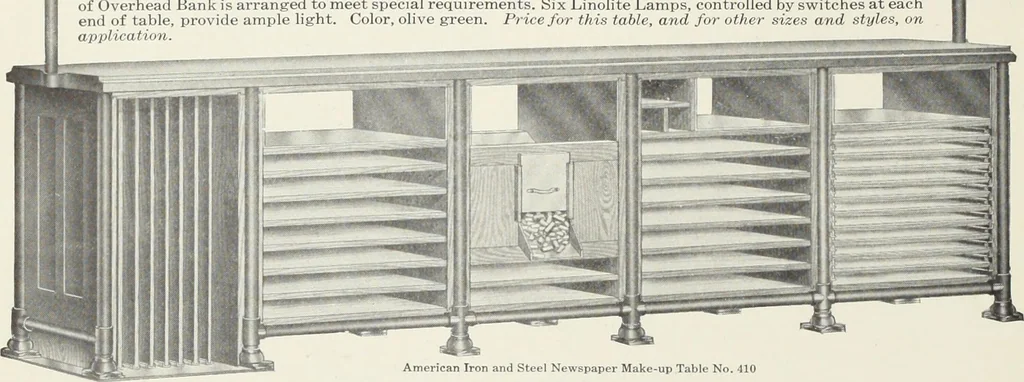 An illustration from American specimen book of type styles : complete catalogue of printing machinery and printing supplies, 1912, 1912, leaf 1319