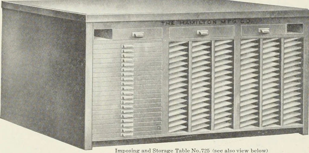 An illustration from American specimen book of type styles : complete catalogue of printing machinery and printing supplies, 1912, 1912, leaf 1323