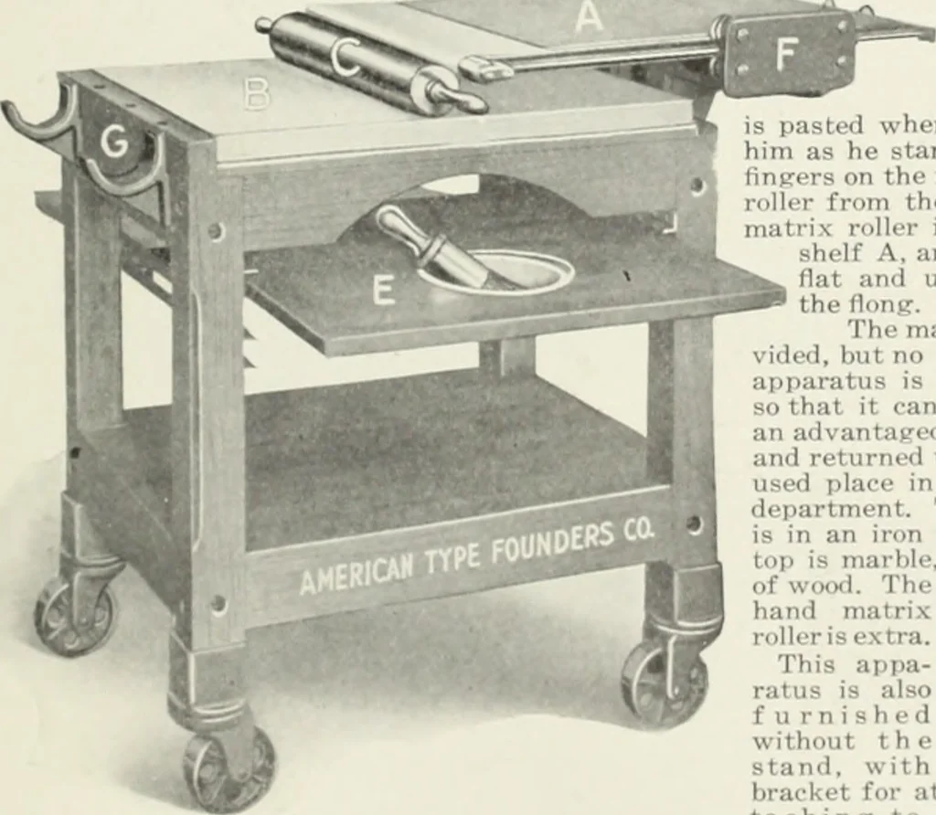 An illustration from American specimen book of type styles : complete catalogue of printing machinery and printing supplies, 1912, 1912, leaf 1328