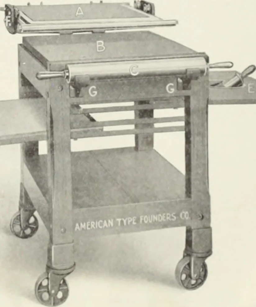 An illustration from American specimen book of type styles : complete catalogue of printing machinery and printing supplies, 1912, 1912, leaf 1328