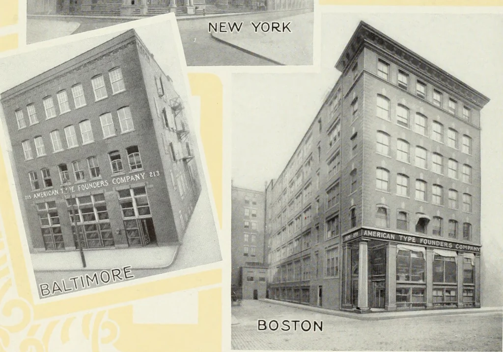 An illustration from American specimen book of type styles : complete catalogue of printing machinery and printing supplies, 1912, 1912, leaf 17