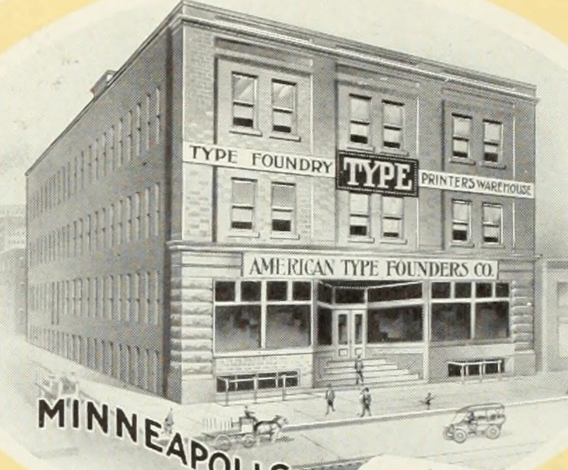An illustration from American specimen book of type styles : complete catalogue of printing machinery and printing supplies, 1912, 1912, leaf 19