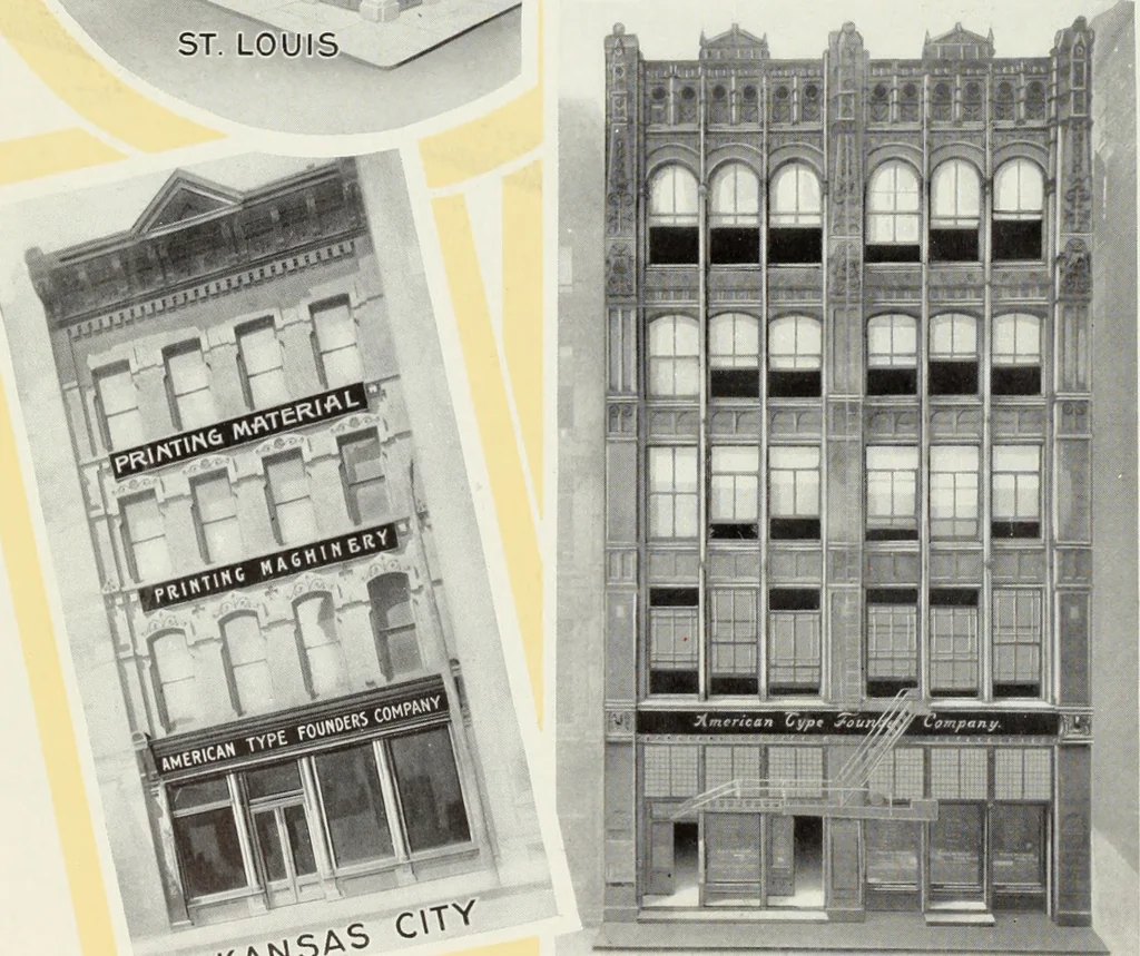 An illustration from American specimen book of type styles : complete catalogue of printing machinery and printing supplies, 1912, 1912, leaf 19