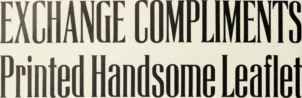 An illustration from American specimen book of type styles : complete catalogue of printing machinery and printing supplies, 1912, 1912, leaf 645