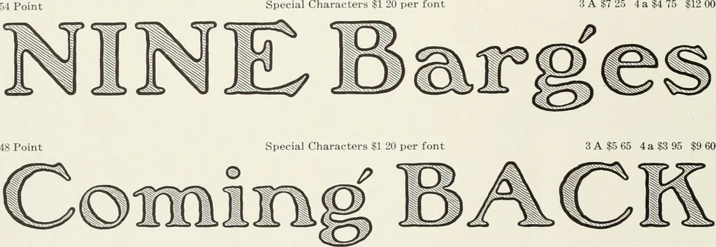 An illustration from American specimen book of type styles : complete catalogue of printing machinery and printing supplies, 1912, 1912, leaf 807