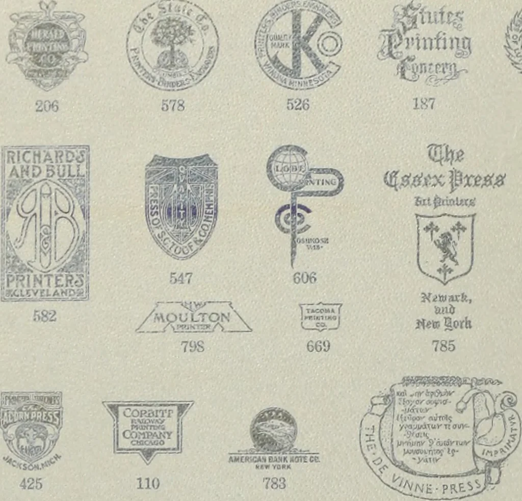 An illustration from American specimen book of type styles : complete catalogue of printing machinery and printing supplies, 1912, 1912, leaf 949