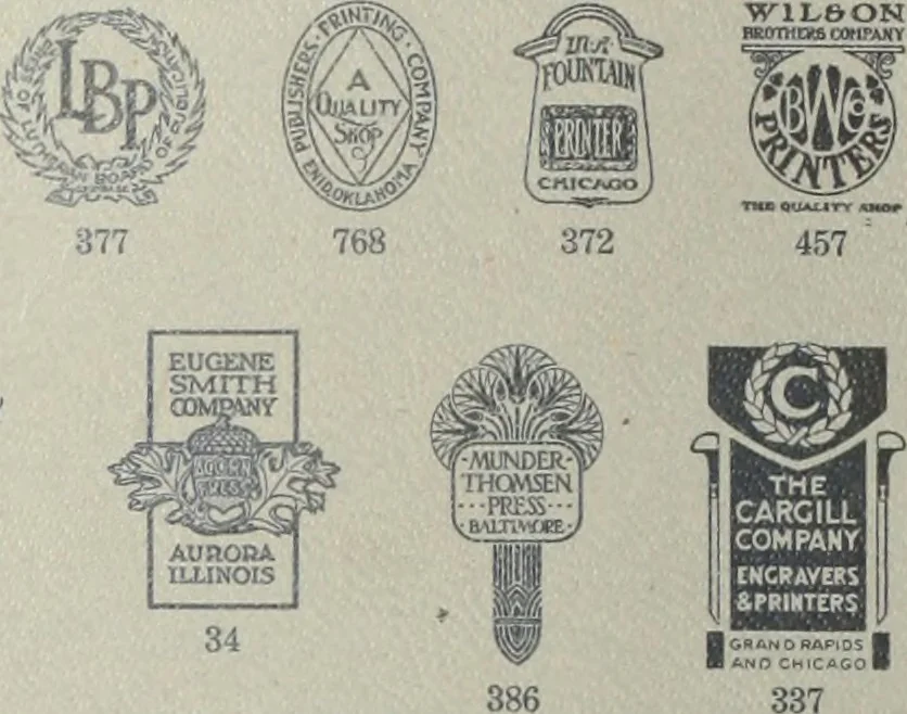 An illustration from American specimen book of type styles : complete catalogue of printing machinery and printing supplies, 1912, 1912, leaf 949