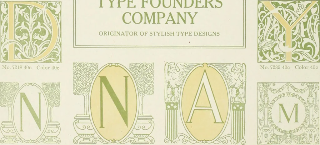 An illustration from American specimen book of type styles : complete catalogue of printing machinery and printing supplies, 1912, 1912, leaf 953