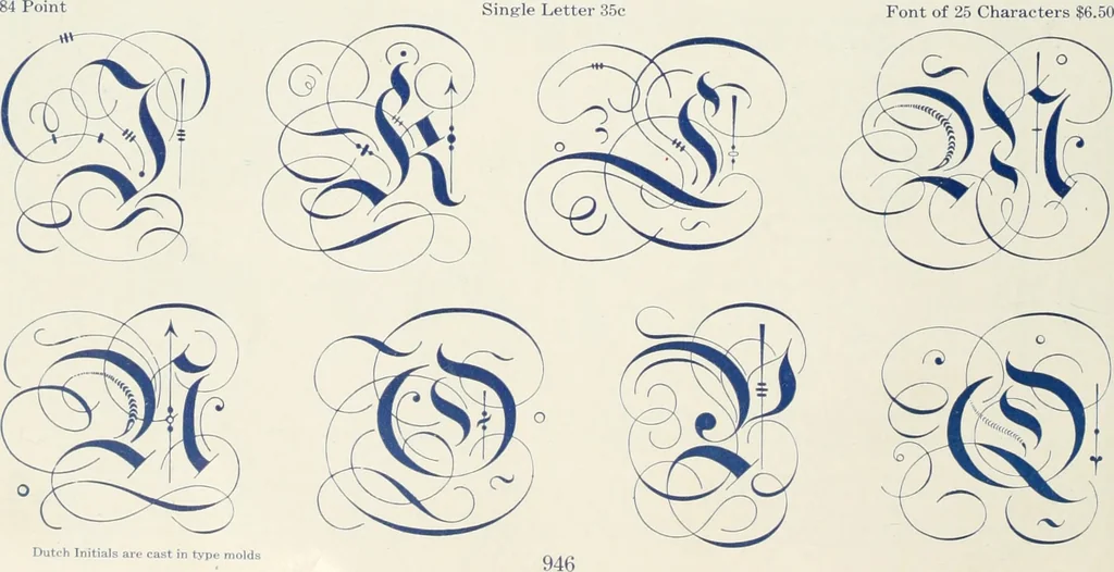 An illustration from American specimen book of type styles : complete catalogue of printing machinery and printing supplies, 1912, 1912, leaf 961