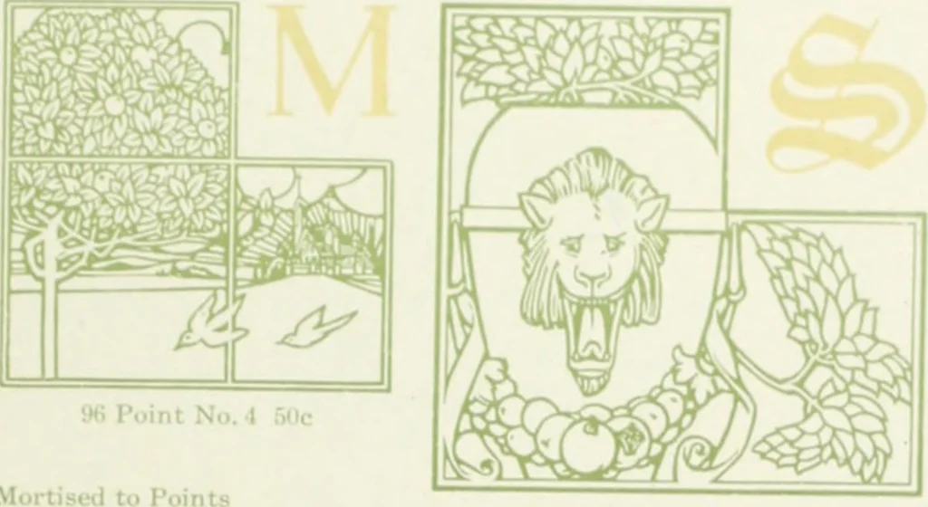 An illustration from American specimen book of type styles : complete catalogue of printing machinery and printing supplies, 1912, 1912, leaf 966