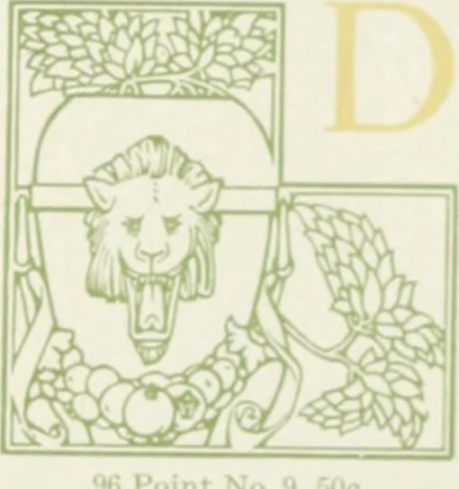 An illustration from American specimen book of type styles : complete catalogue of printing machinery and printing supplies, 1912, 1912, leaf 966