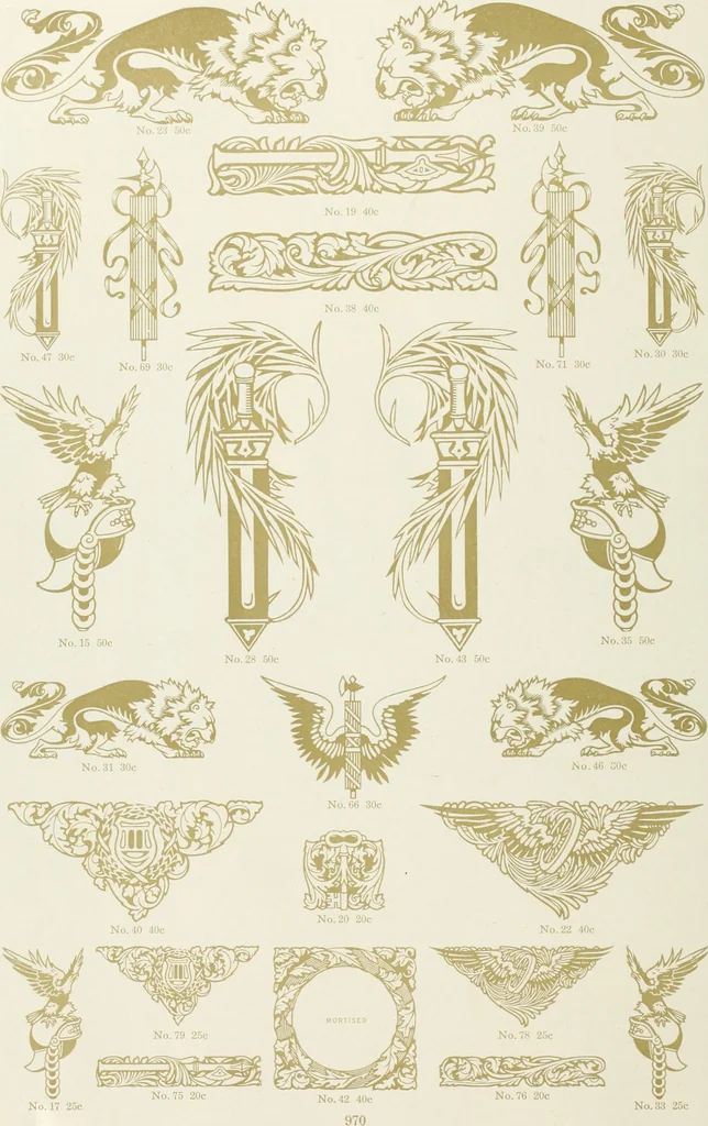 An illustration from American specimen book of type styles : complete catalogue of printing machinery and printing supplies, 1912, 1912, leaf 985