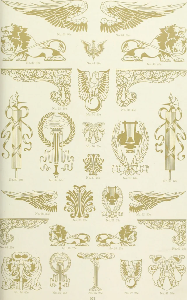 An illustration from American specimen book of type styles : complete catalogue of printing machinery and printing supplies, 1912, 1912, leaf 986