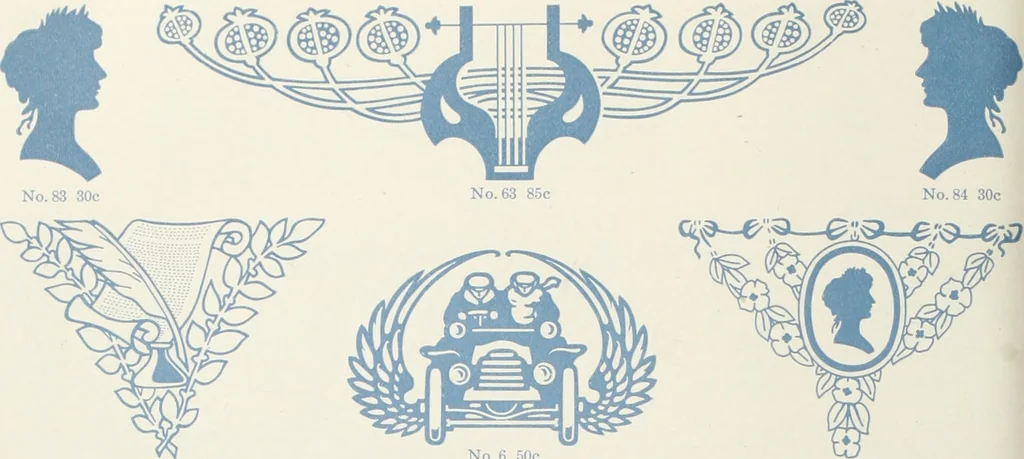 An illustration from American specimen book of type styles : complete catalogue of printing machinery and printing supplies, 1912, 1912, leaf 989