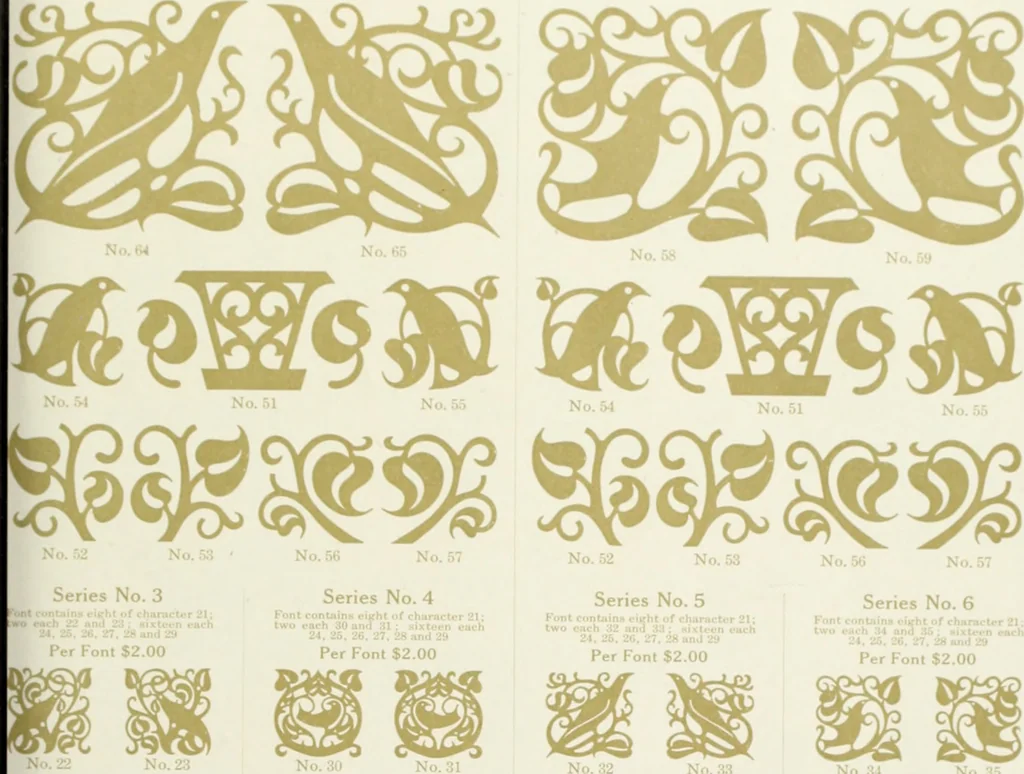 An illustration from American specimen book of type styles : complete catalogue of printing machinery and printing supplies, 1912, 1912, leaf 998