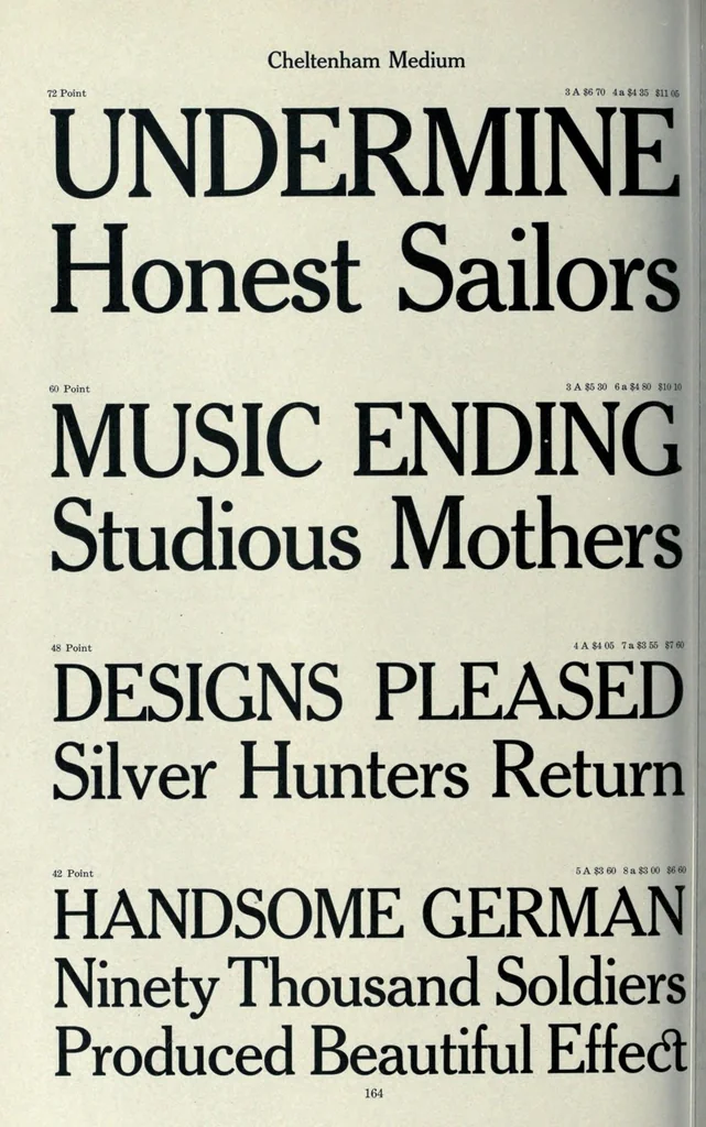 An illustration from American specimen book of type styles : complete catalogue of printing machinery and printing supplies. 1912, 1912, leaf 178