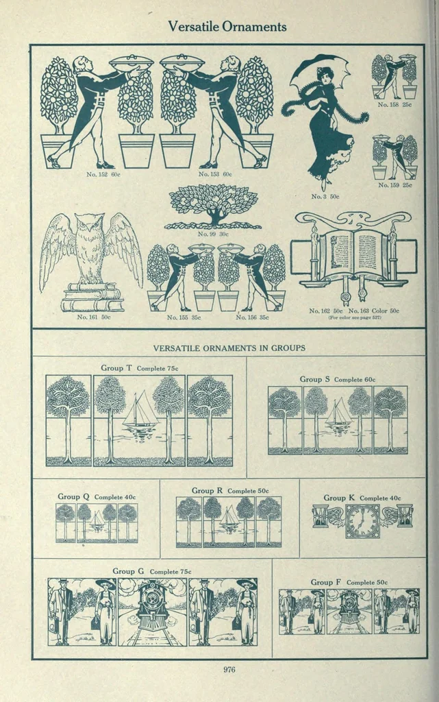 An illustration from American specimen book of type styles : complete catalogue of printing machinery and printing supplies. 1912, 1912, leaf 998