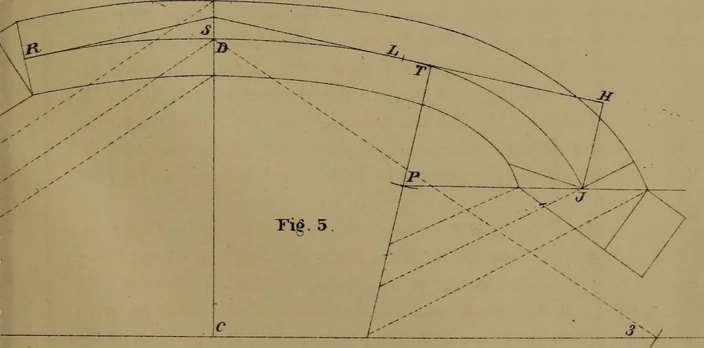An illustration from The American stair-builders' guide, 1875, leaf 140