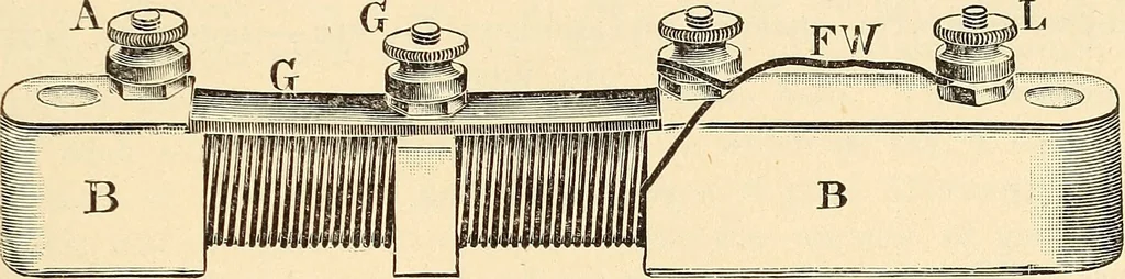 An illustration from American telegraphy and encyclopedia of the telegraph; systems, apparatus, operation, 1909, leaf 118