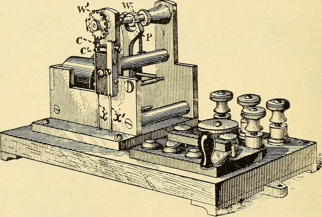 An illustration from American telegraphy and encyclopedia of the telegraph; systems, apparatus, operation, 1909, leaf 187