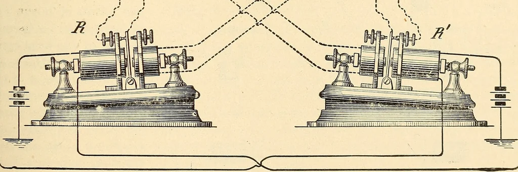 An illustration from American telegraphy and encyclopedia of the telegraph; systems, apparatus, operation, 1909, leaf 200