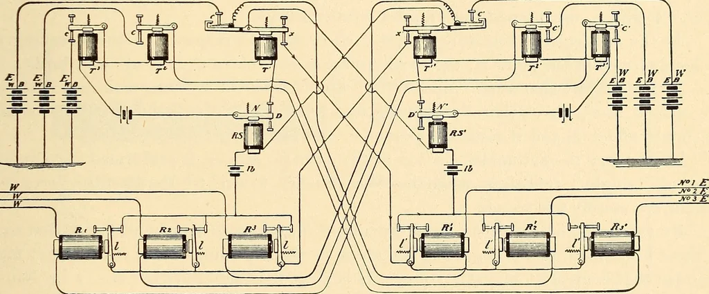 An illustration from American telegraphy and encyclopedia of the telegraph; systems, apparatus, operation, 1909, leaf 206