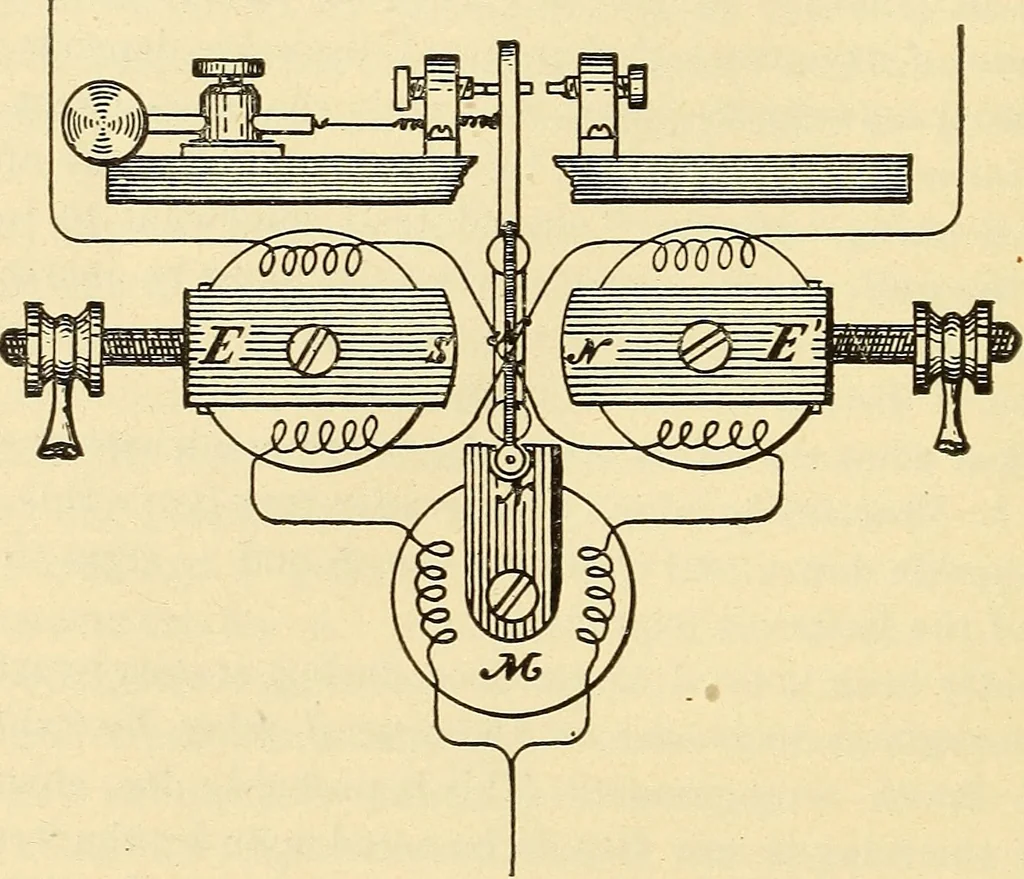 An illustration from American telegraphy and encyclopedia of the telegraph; systems, apparatus, operation, 1909, leaf 247