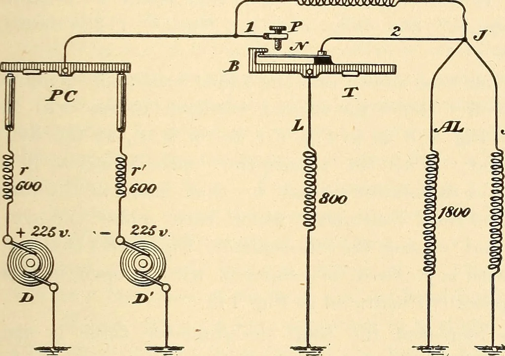 An illustration from American telegraphy and encyclopedia of the telegraph; systems, apparatus, operation, 1909, leaf 262