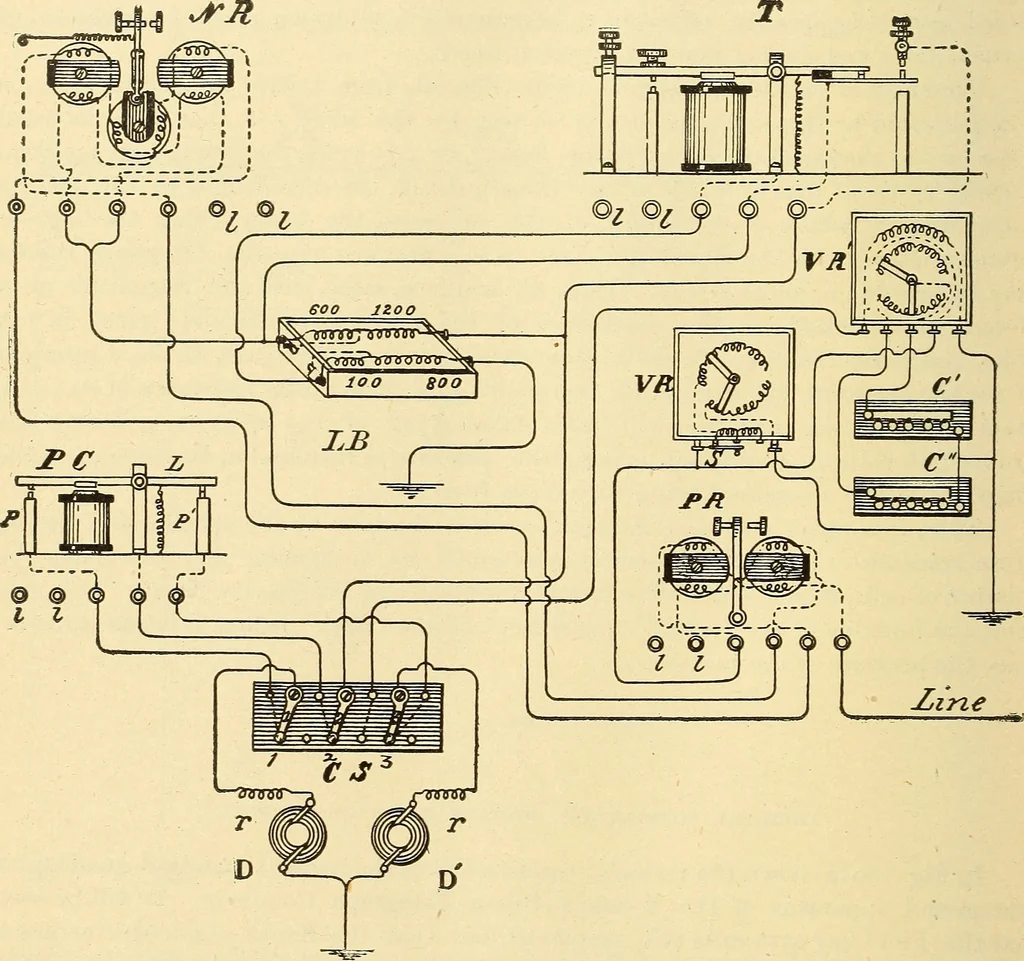 An illustration from American telegraphy and encyclopedia of the telegraph; systems, apparatus, operation, 1909, leaf 267