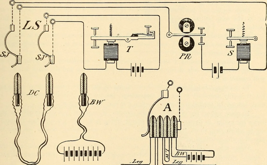 An illustration from American telegraphy and encyclopedia of the telegraph; systems, apparatus, operation, 1909, leaf 310