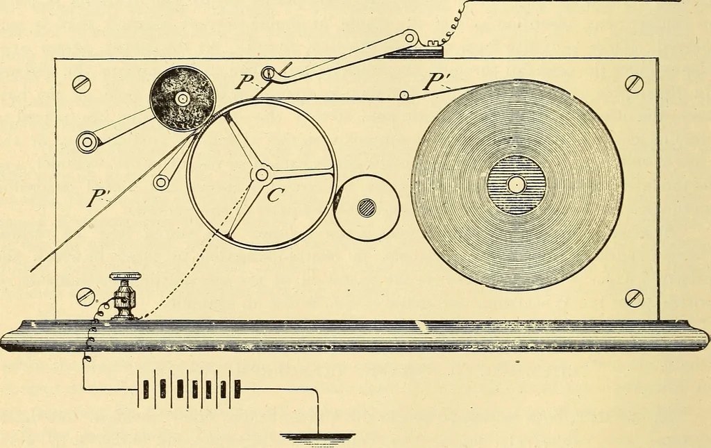 An illustration from American telegraphy and encyclopedia of the telegraph; systems, apparatus, operation, 1909, leaf 343